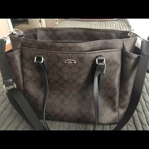 Coach overnight bag/diaper bag